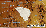 Shaded Relief 3D Map of Gereral Trias, physical outside