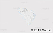 Silver Style 3D Map of Gereral Trias, single color outside
