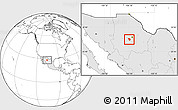 Blank Location Map of Gereral Trias, highlighted country