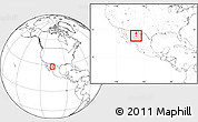 Blank Location Map of Gereral Trias, highlighted parent region, within the entire country