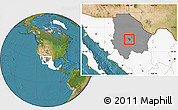 Satellite Location Map of Gereral Trias, highlighted country, highlighted parent region
