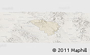 Shaded Relief Panoramic Map of Gereral Trias, lighten