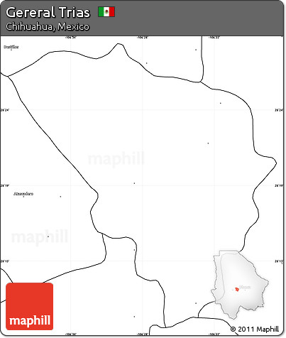 Blank Simple Map of Gereral Trias
