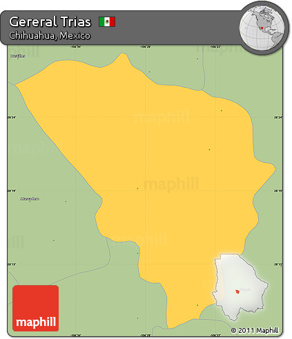 Savanna Style Simple Map of Gereral Trias
