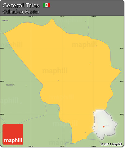 Savanna Style Simple Map of Gereral Trias