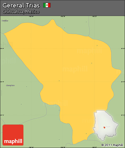 Savanna Style Simple Map of Gereral Trias