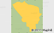 Savanna Style Simple Map of Gereral Trias, single color outside