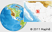 Physical Location Map of Guachochi, highlighted country
