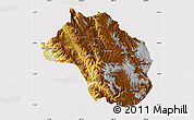 Physical Map of Guadalupe y Calvo, cropped outside
