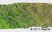 Satellite Panoramic Map of Guadalupe y Calvo
