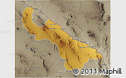 Physical 3D Map of Guadalupe, semi-desaturated