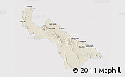 Shaded Relief 3D Map of Guadalupe, single color outside