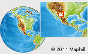 Physical Location Map of Guadalupe, highlighted parent region, within the entire country