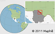 Savanna Style Location Map of Guadalupe, highlighted country, highlighted parent region