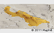 Physical Panoramic Map of Guadalupe, lighten, semi-desaturated