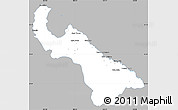 Gray Simple Map of Guadalupe, single color outside