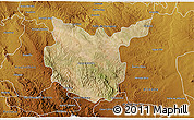 Satellite 3D Map of Hidalgo del Parral, physical outside