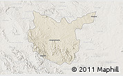 Shaded Relief 3D Map of Hidalgo del Parral, lighten