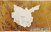 Shaded Relief 3D Map of Hidalgo del Parral, physical outside