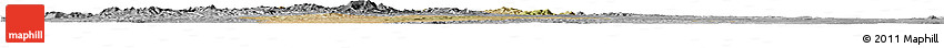 Satellite Horizon Map of Hidalgo Del Parral, desaturated