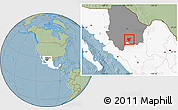 Savanna Style Location Map of Hidalgo del Parral, highlighted country, highlighted parent region, hill shading