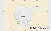 Classic Style Map of Hidalgo del Parral, single color outside