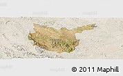 Satellite Panoramic Map of Hidalgo del Parral, lighten