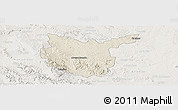 Shaded Relief Panoramic Map of Hidalgo del Parral, lighten
