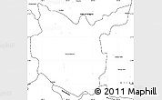 Blank Simple Map of Hidalgo del Parral
