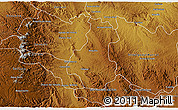 Physical 3D Map of Huejotitan
