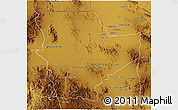 Physical 3D Map of Janos