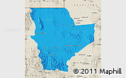 Political Map of Janos, shaded relief outside