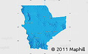 Political Map of Janos, single color outside