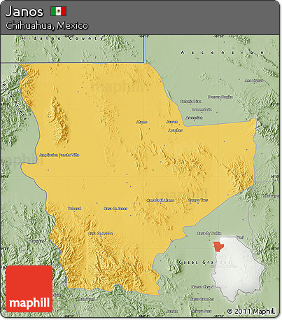 Savanna Style Map of Janos