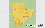 Savanna Style Map of Janos, single color outside