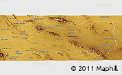 Physical Panoramic Map of Julimes