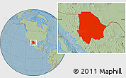 Savanna Style Location Map of Chihuahua, hill shading