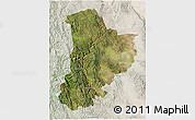 Satellite 3D Map of Madera, lighten