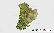 Satellite 3D Map of Madera, single color outside
