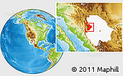 Physical Location Map of Madera, highlighted parent region