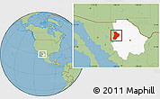 Savanna Style Location Map of Madera, highlighted parent region