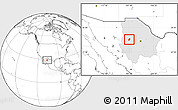 Blank Location Map of Matachi, highlighted parent region