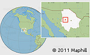 Savanna Style Location Map of Matachi, highlighted parent region
