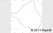 Blank Simple Map of Meoqui, cropped outside, no labels