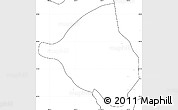 Blank Simple Map of Meoqui, no labels
