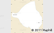 Classic Style Simple Map of Meoqui, single color outside