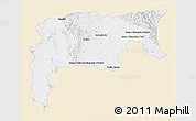 Classic Style 3D Map of Namiquipa, single color outside
