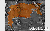 Physical 3D Map of Namiquipa, desaturated