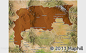 Physical 3D Map of Namiquipa, satellite outside