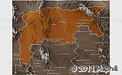 Physical 3D Map of Namiquipa, semi-desaturated